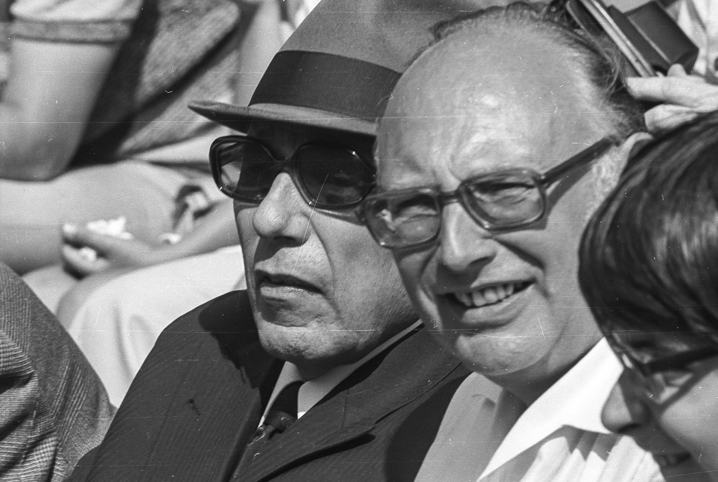 v.li.: Helmut Lemke - CDU Politiker, Wolfgang Mischnick - FDP Politiker