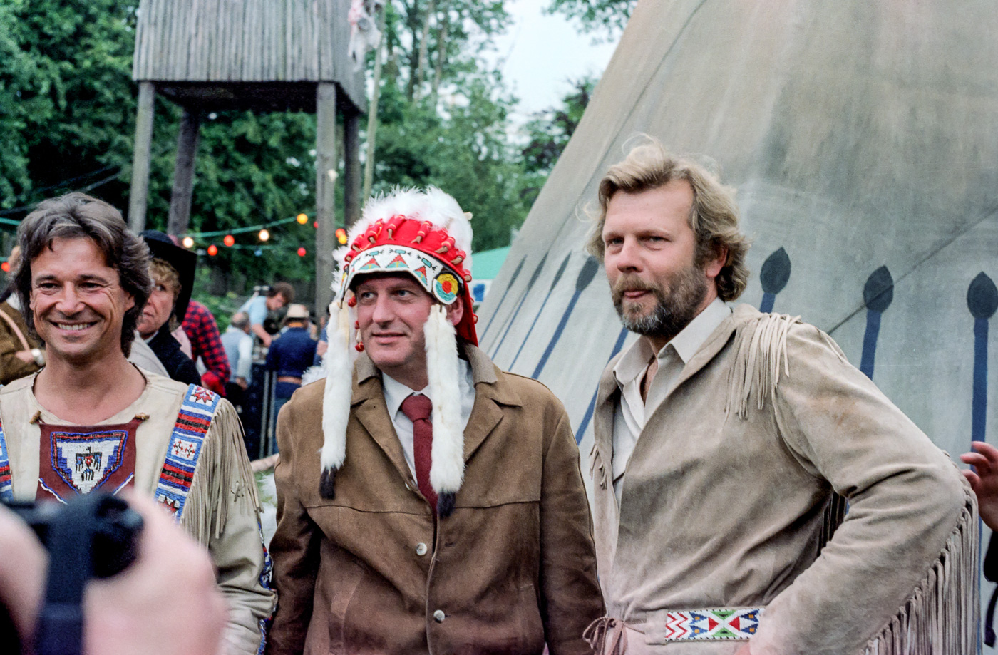 v.l.: Klaus-Hagen Latwesen, Uwe Barschel, Dieter B. Gerlach