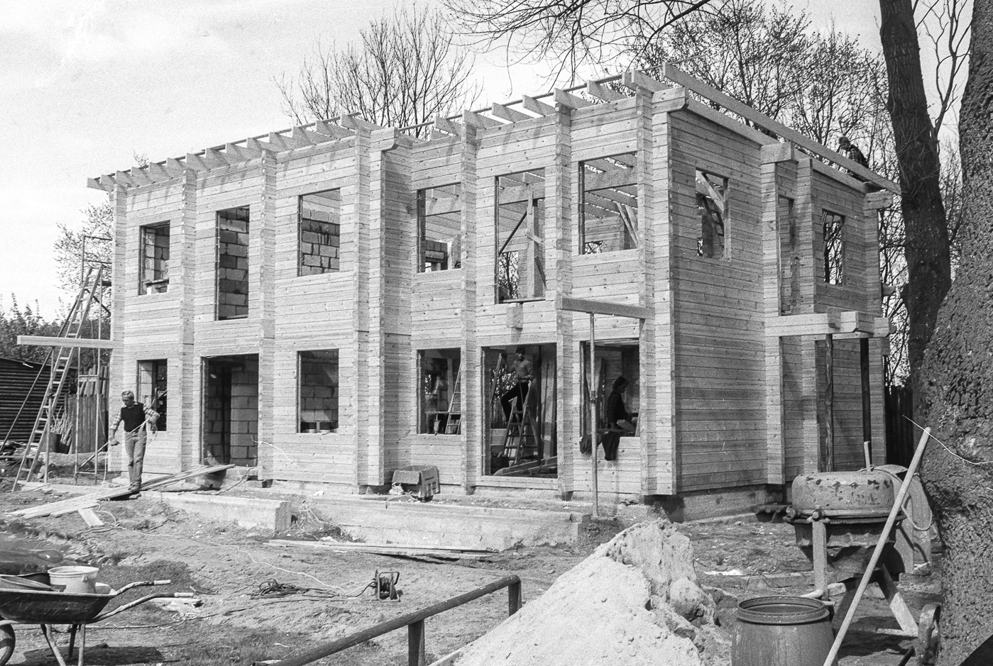 Bau des Nebraska-Hauses