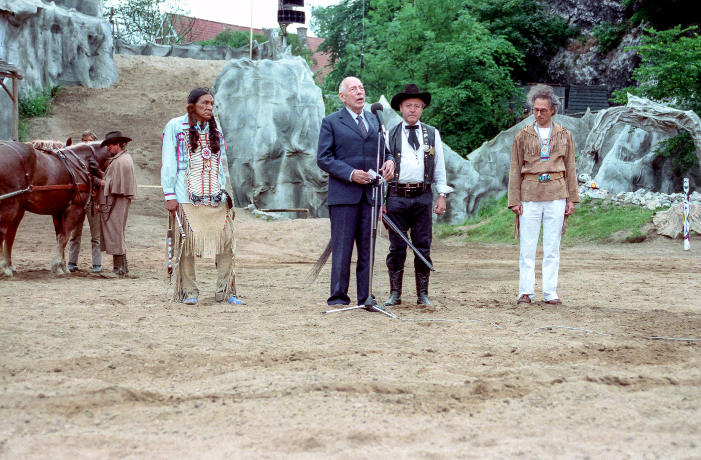 v.l.: Saginaw Grant, Helmut Lemke, Ernst Reher, Jörg Nehter