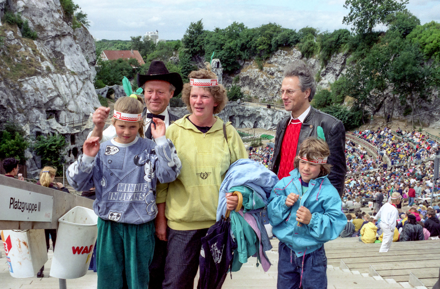 Ernst Reher, Jörg Nehter und 4.000.000 (!) Besucherfamilie der Karl-May-Spiele